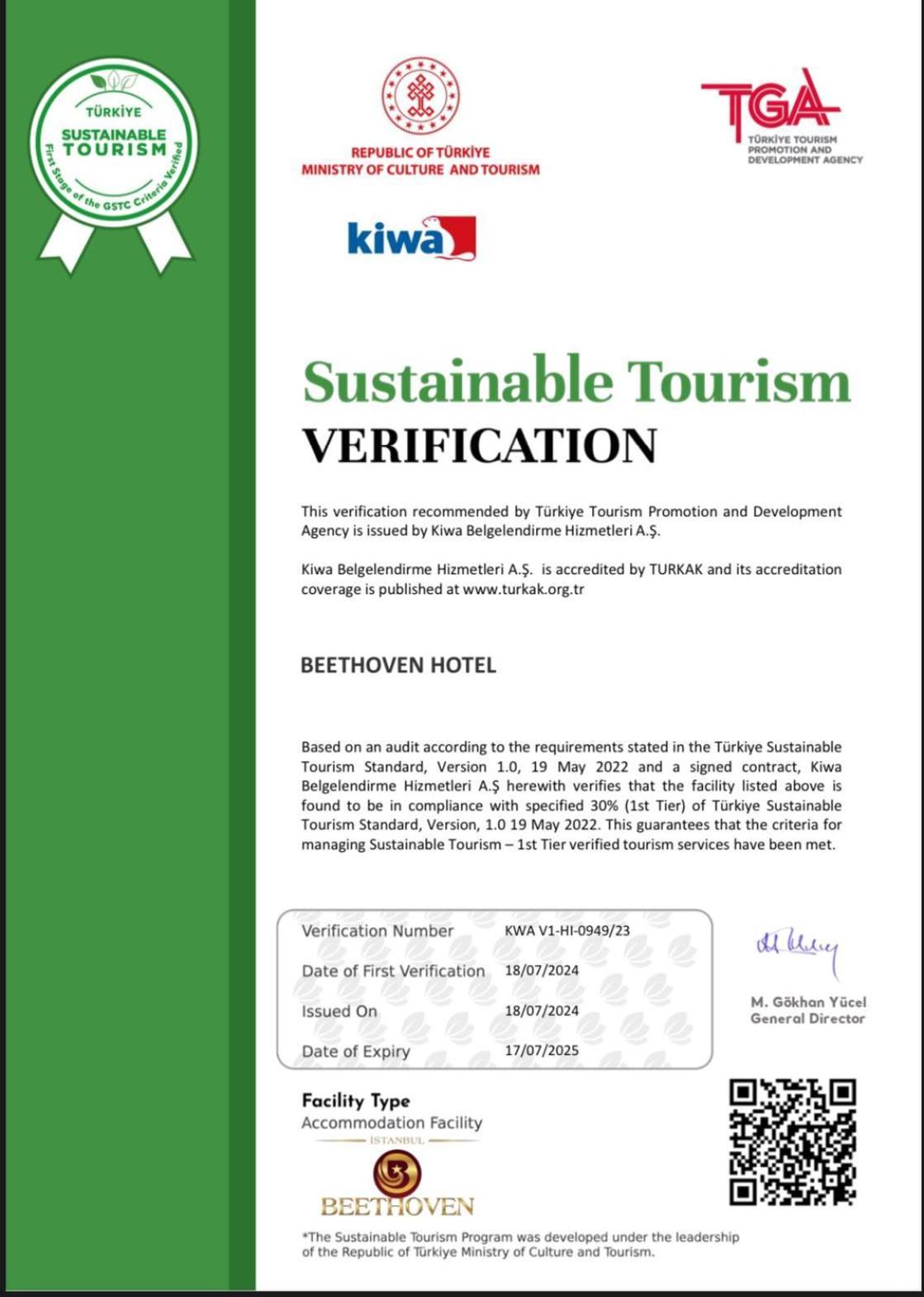 Beethoven Hotel - Special Category Istanbul Exterior photo